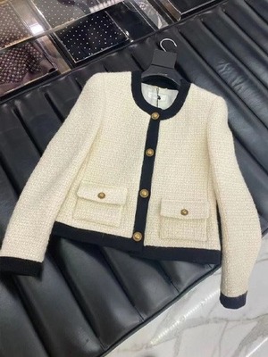 코코 스타일 클래식 양모 트위드 자켓